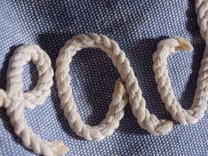 Sac de plage en jean et jute en gros