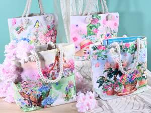sacs en toile de printemps pour femmes en gros