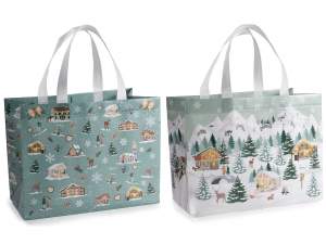 Sacs cabas de village de Noël en gros