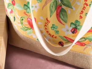 sacs de plage en toile de jute piment