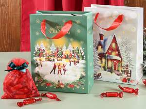 sacs de Noël en gros, enveloppes moyennes