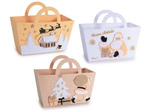 gros sac panier tissu noël