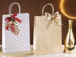 ingrosso sacchetto stampa natale carta decorata
