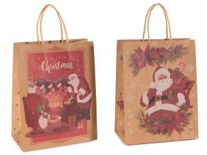 ingrosso buste regalo natale carta vintage