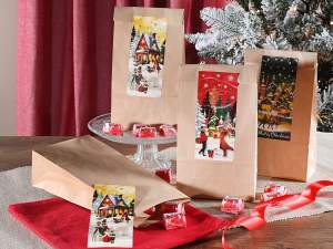 ingrosso sacchetto natale alimentare con etichetta