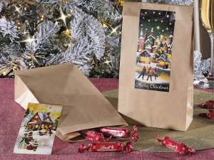 ingrosso sacchetto natale alimentare con etichetta