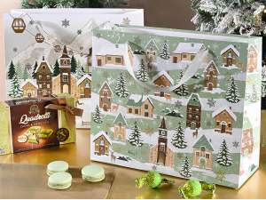 ingrosso sacchetti natale villaggio decorati