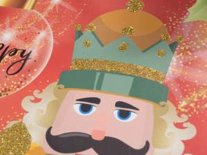 Ingrosso busta natale schiaccianoci glitter