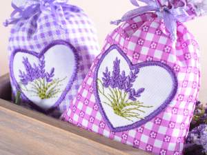 grossista sacchetti design lavanda cotone