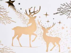 Grossisti sacchetti natale carta stampa oro