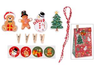 Grossista sacchetti carta Natale tag