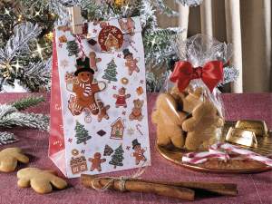Grossista sacchetti carta Natale tag