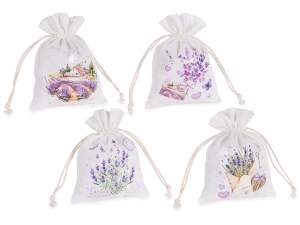 ingrosso sacchetto cotone design stampa lavanda