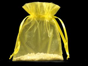 Ingrosso sacchetto organza giallo limone