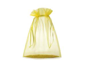 Sacchetto organza giallo limone