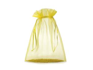 Sacchetto organza giallo limone