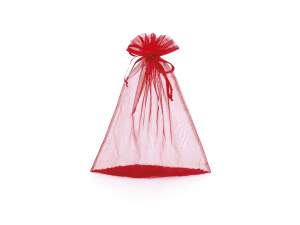 Sacchetto organza rosso ingrosso