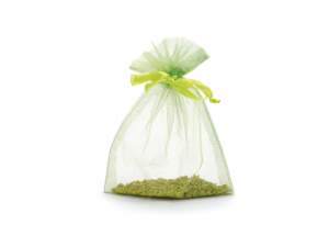 Sacchetto organza verde grossisti