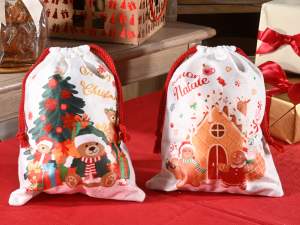 ingrosso sacchetto natale tirante buon natale