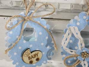 Grossista sacchetti nascita azzurro bavaglino
