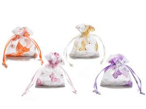 Grossista sacchetti organza stampa farfalle