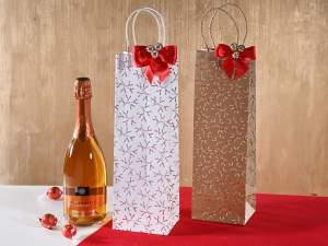 ingrosso sacchetto porta bottiglia natale