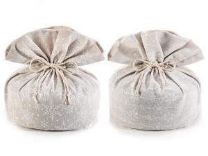ingrosso porta panettone fiocco neve