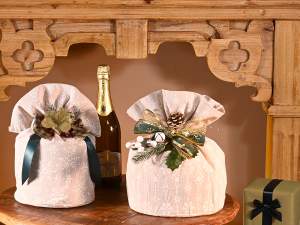 ingrosso porta panettone fiocco neve