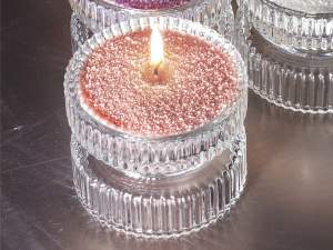 vente en gros de bougies DIY en cire de sable rose