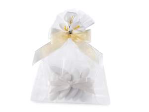 Grossistes de sacs en organza blanc