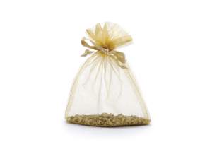 Sacs en organza doré