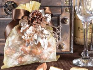 Sac en organza doré