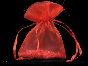 Grossiste sac organza rouge
