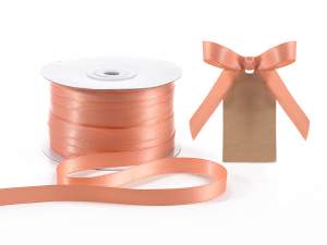 Salmon double satin ribbon wholesale