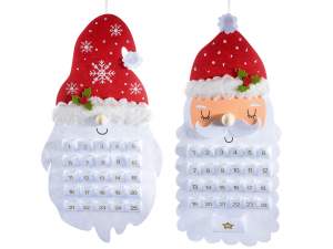 Santa Claus advent calendar to hang