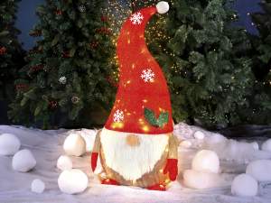 wholesaler santa claus in fabric with lights