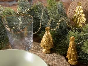décorations de sapin de Noël dorées en gros