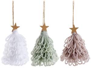 décoration de sapin de Noël en gros tricotée