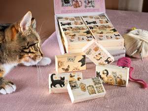 ingrosso saponette decoro gatto