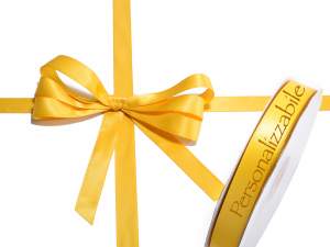 Personalized sunflower yellow ribbon