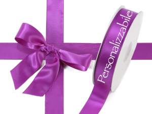 Personalized orchid purple ribbon