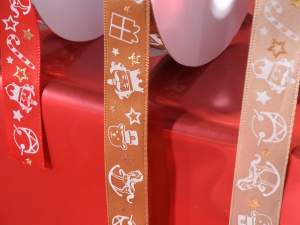 Wholesale embossed Christmas ribbons