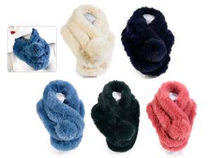 Ingrosso copri collo eco pelliccia