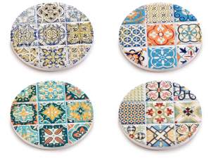 Ingrosso sottobicchieri ceramica maiolica