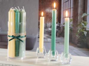 grossista candele stelo colori naturali