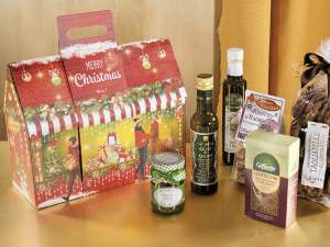 ingrosso scatola casetta natale cartone regalo