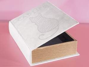 Ingrosso libro scatola gatti strass