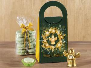 Sacchetti natale manico ingrosso