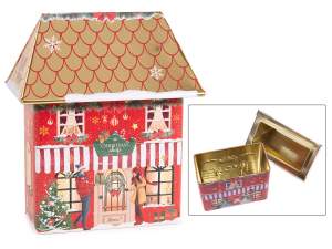 inrgosso scatola dolci a casetta di natale