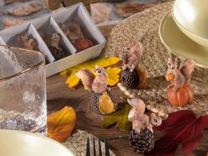 ingrosso scoiattoli decorativi autunno